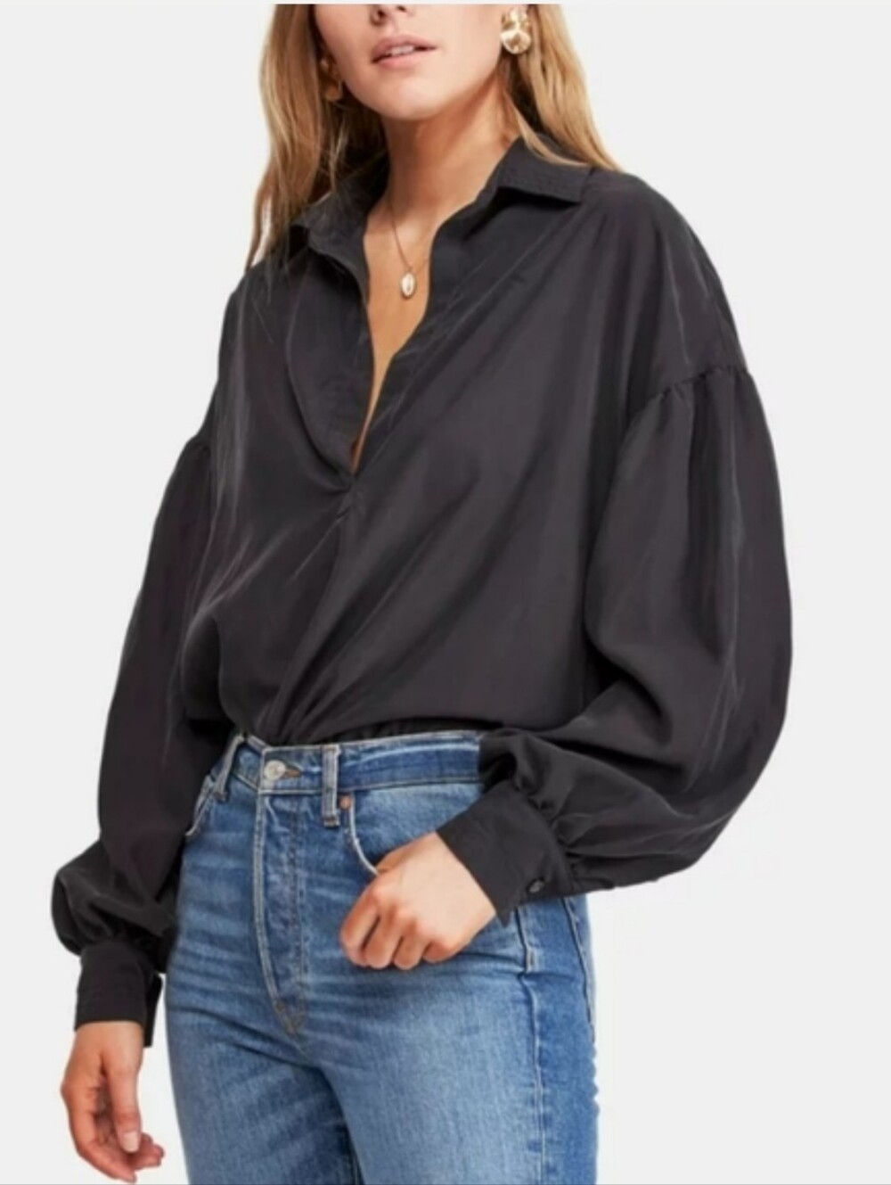 We The Free Love Until Tomorrow Poet Blouse Xsmall Xs